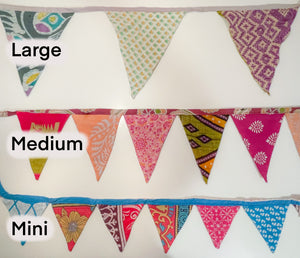 Saree Mini Triangle Banner | Assorted