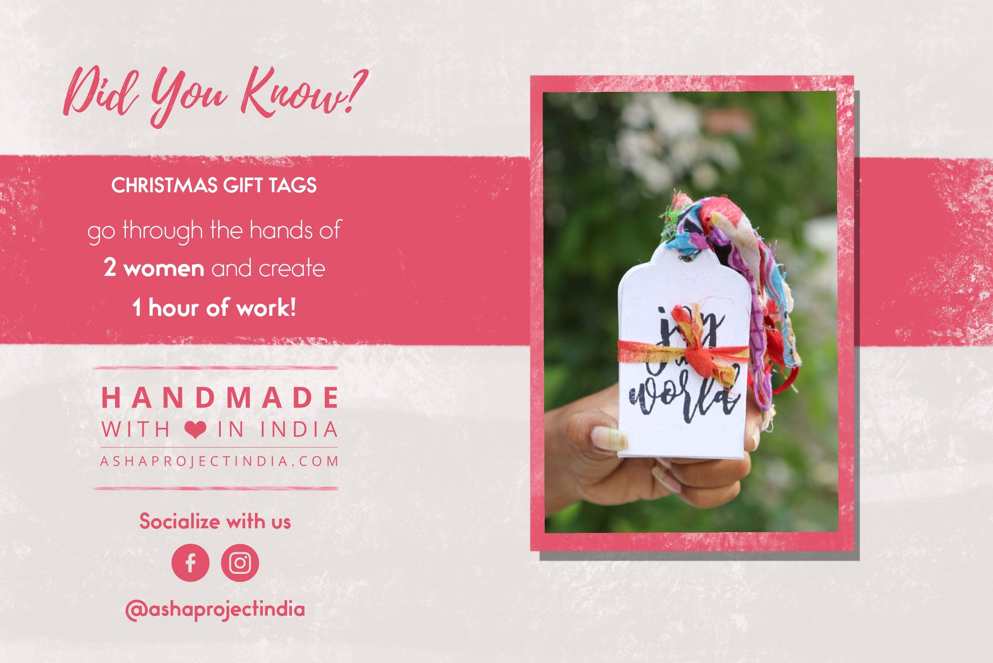 Set of handmade Christmas gift tags featuring unique, festive designs, adding a personal touch to your holiday gifts.