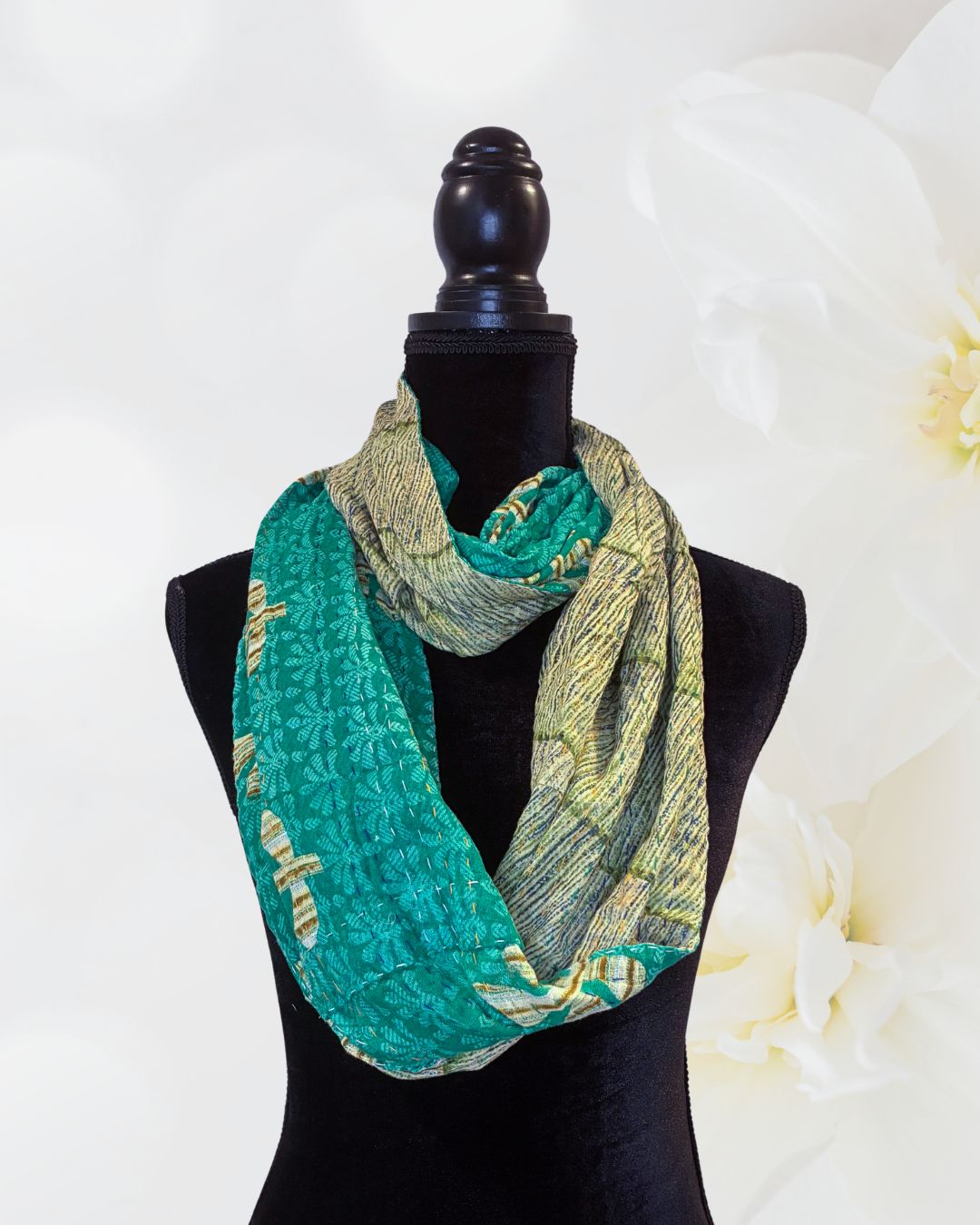 Kantha Infinity Scarf