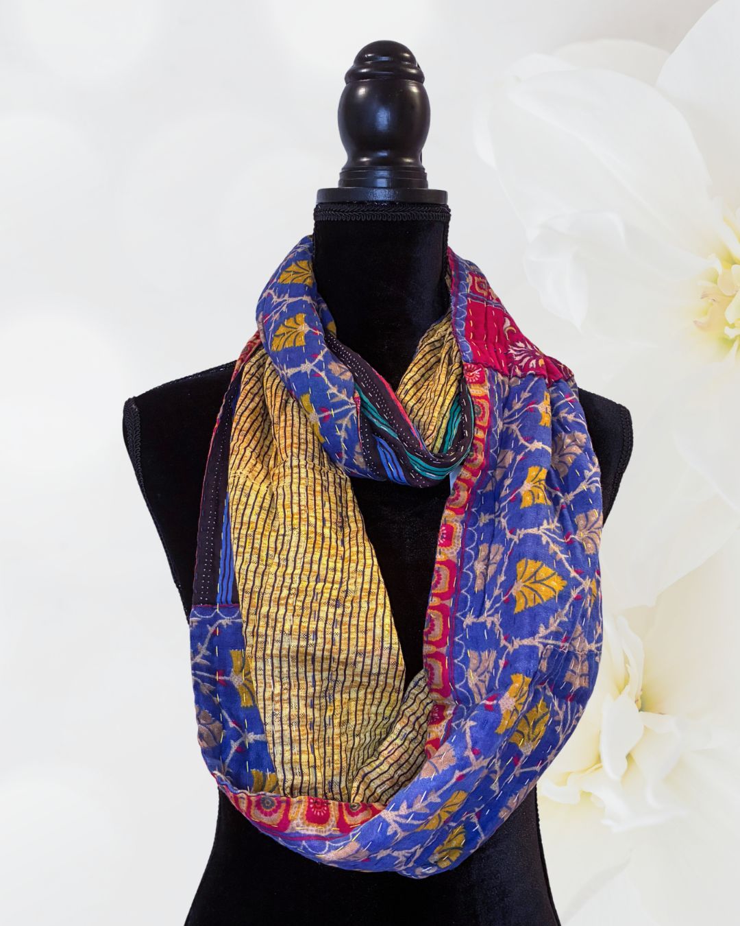 Kantha Infinity Scarf