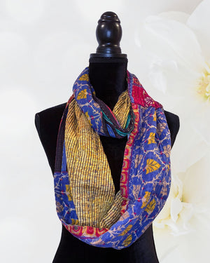 Kantha Infinity Scarf