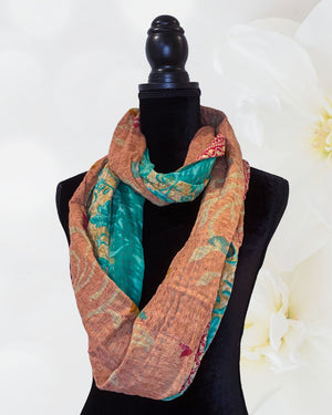 Kantha Infinity Scarf