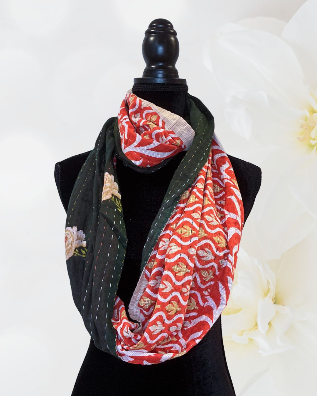 Kantha Infinity Scarf