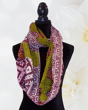 Kantha Infinity Scarf