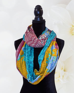 Kantha Infinity Scarf