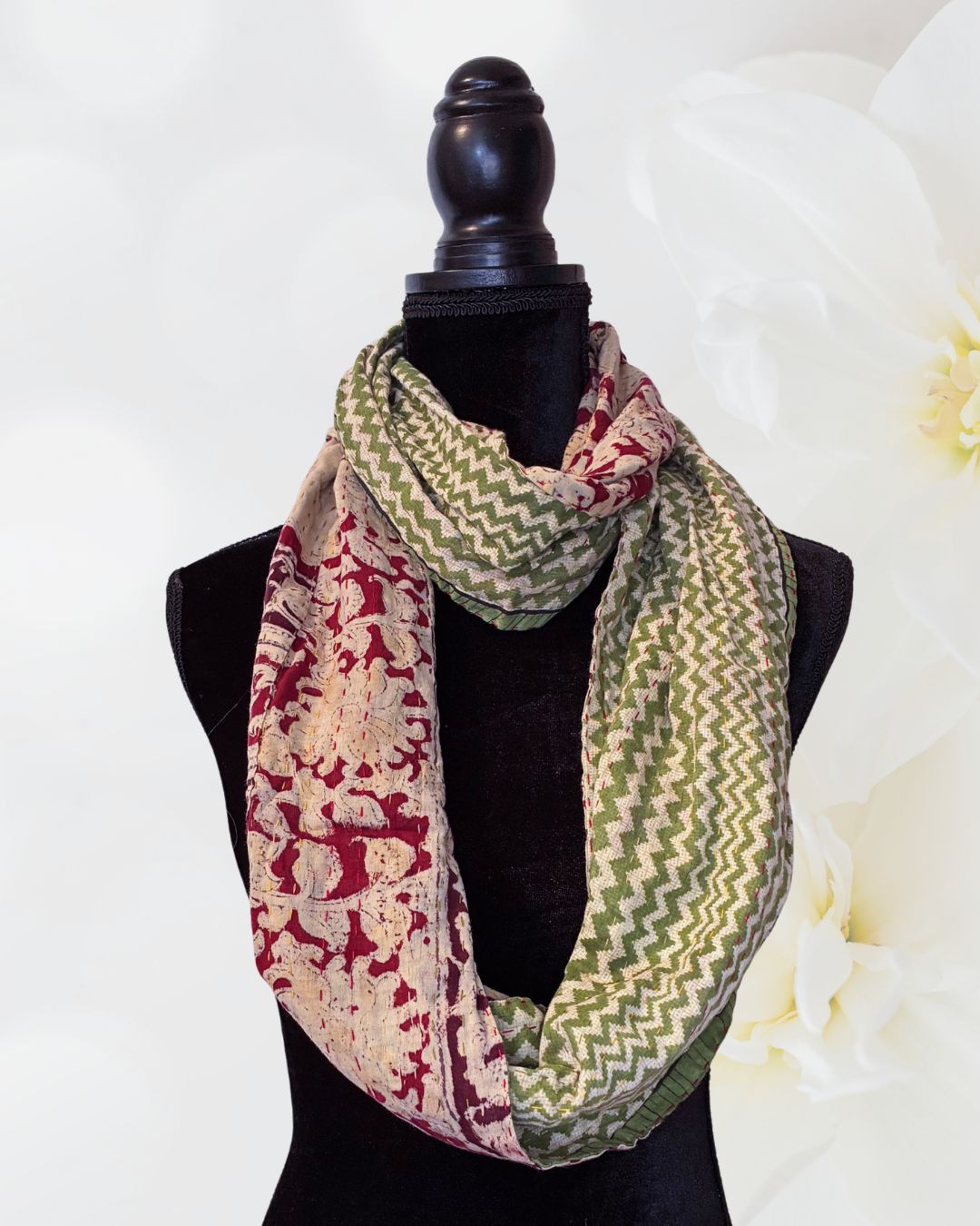 Kantha Infinity Scarf