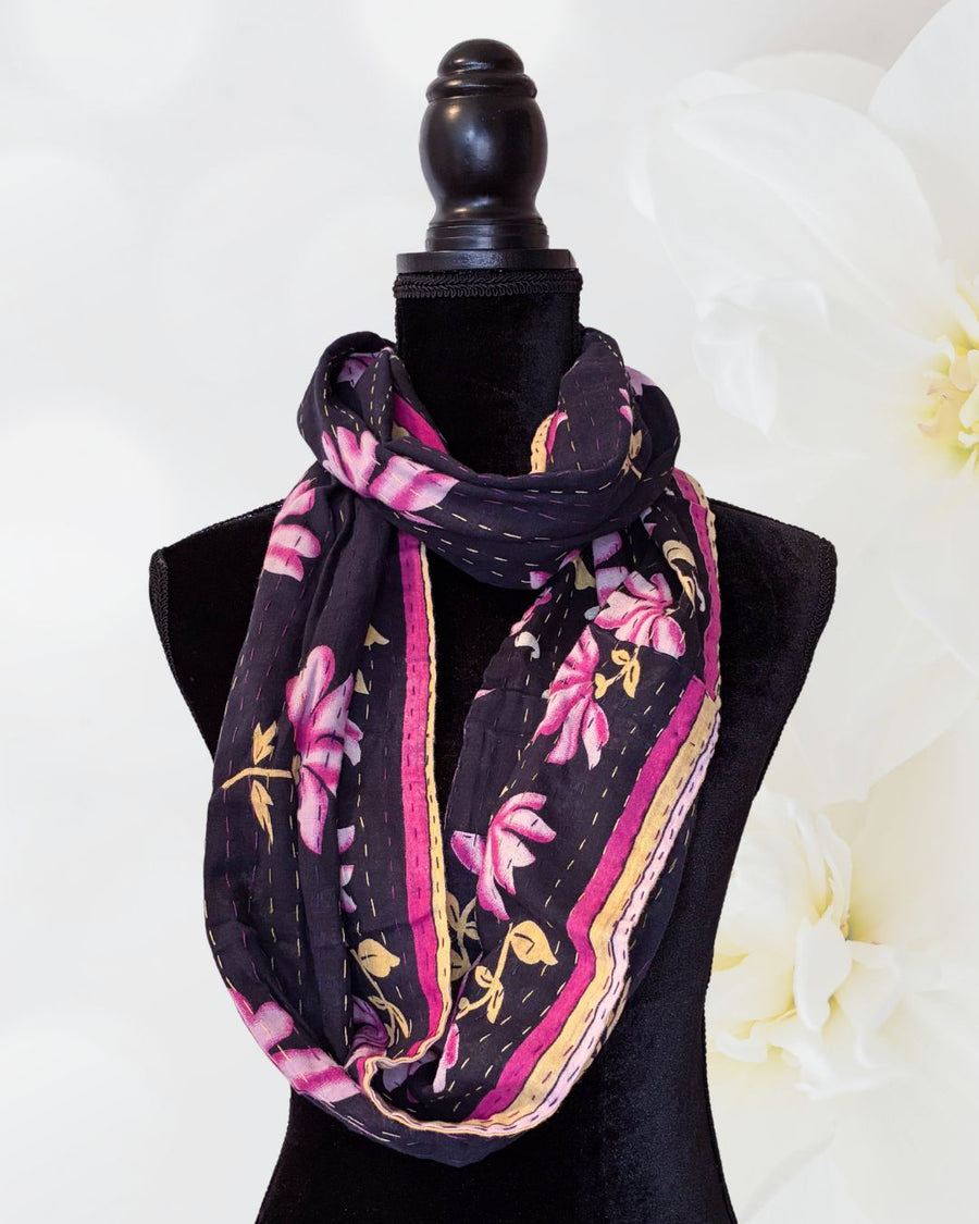 Kantha Infinity Scarf