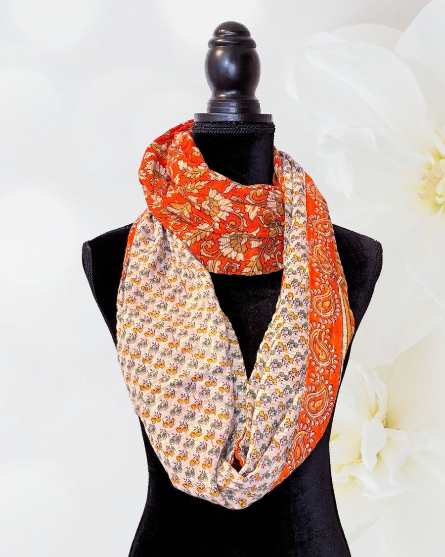 Kantha Infinity Scarf