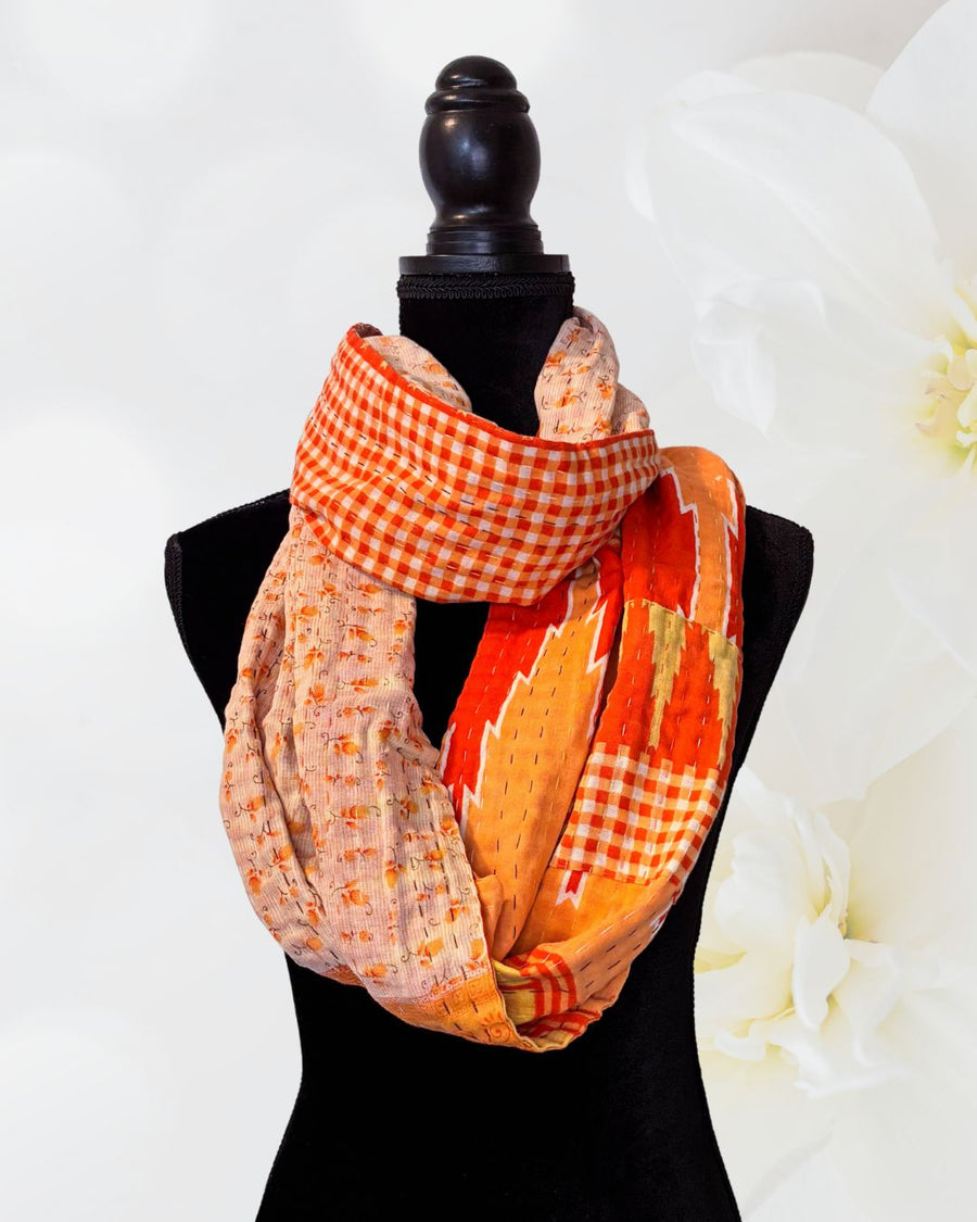 Kantha Infinity Scarf
