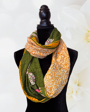 Kantha Infinity Scarf