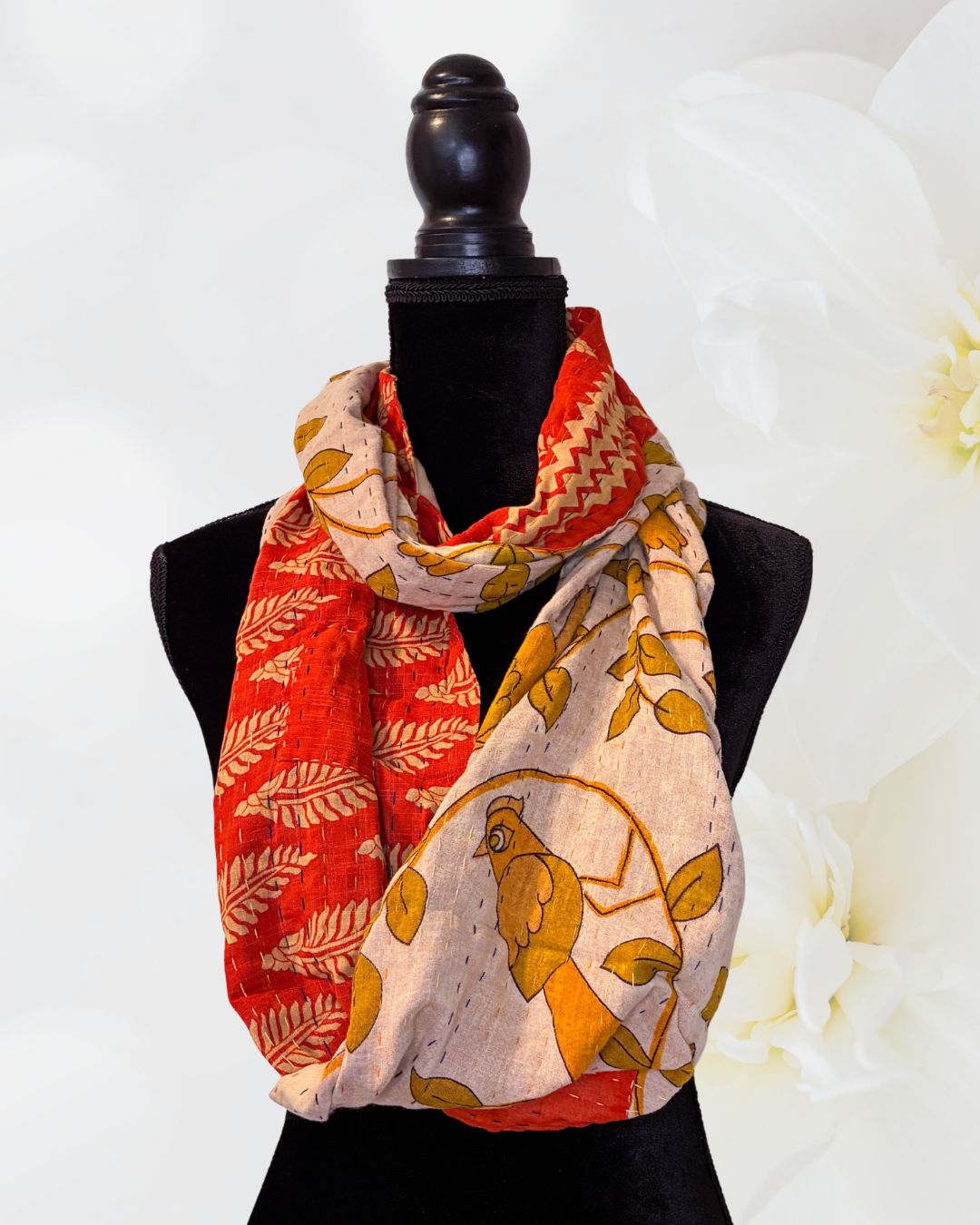 Kantha Infinity Scarf