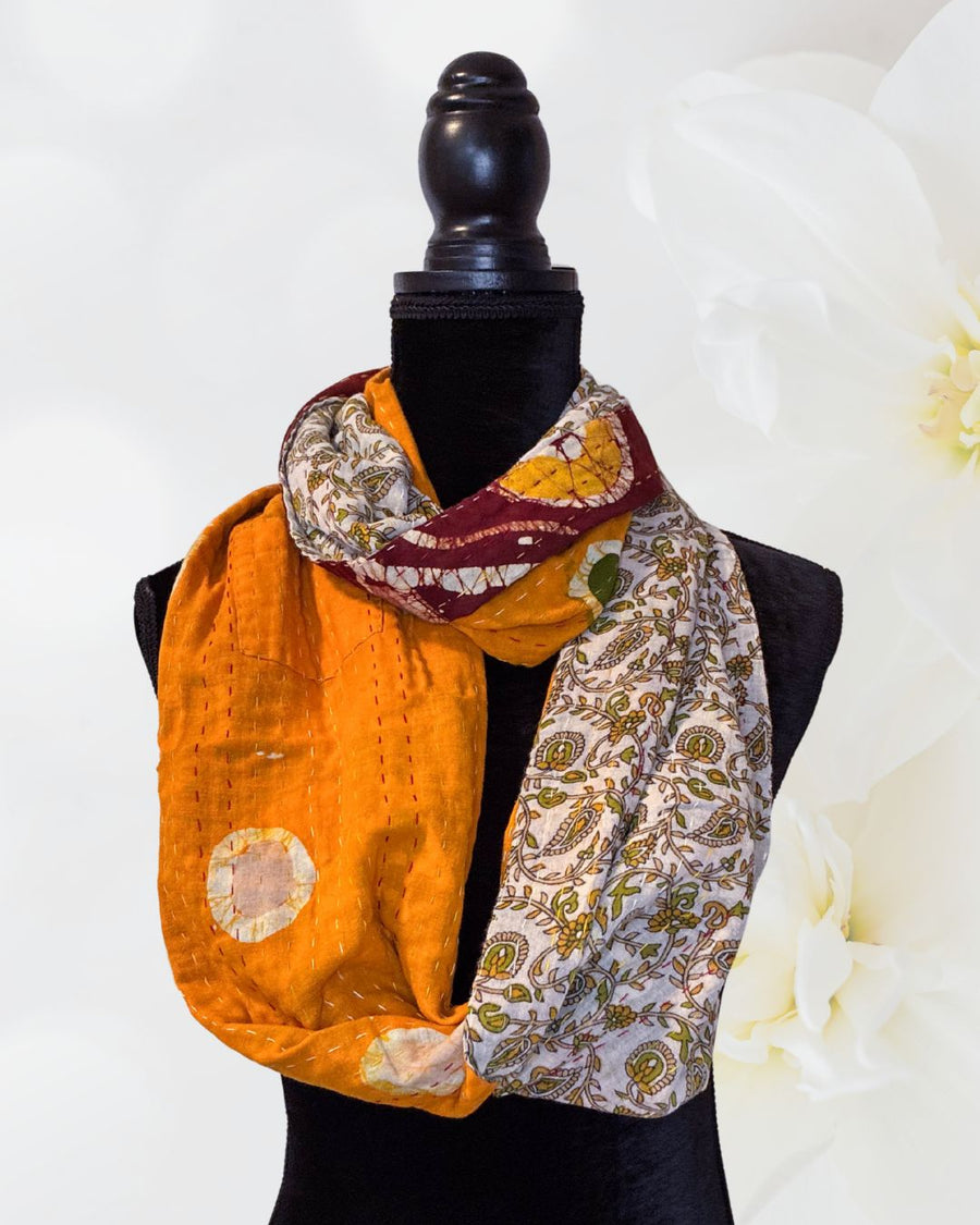 Kantha Infinity Scarf