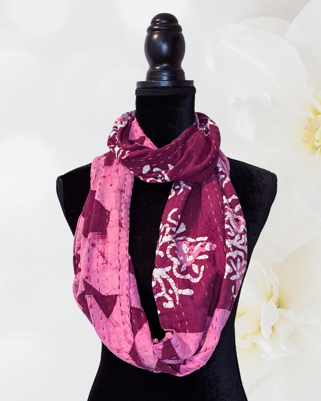 Kantha Infinity Scarf
