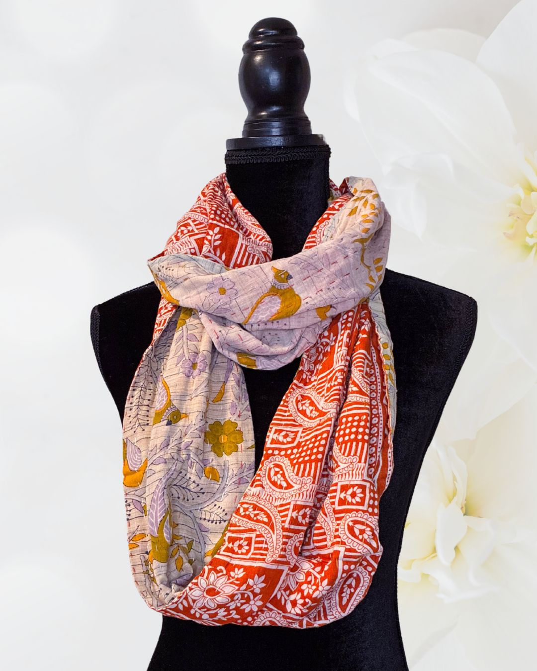 Kantha Infinity Scarf