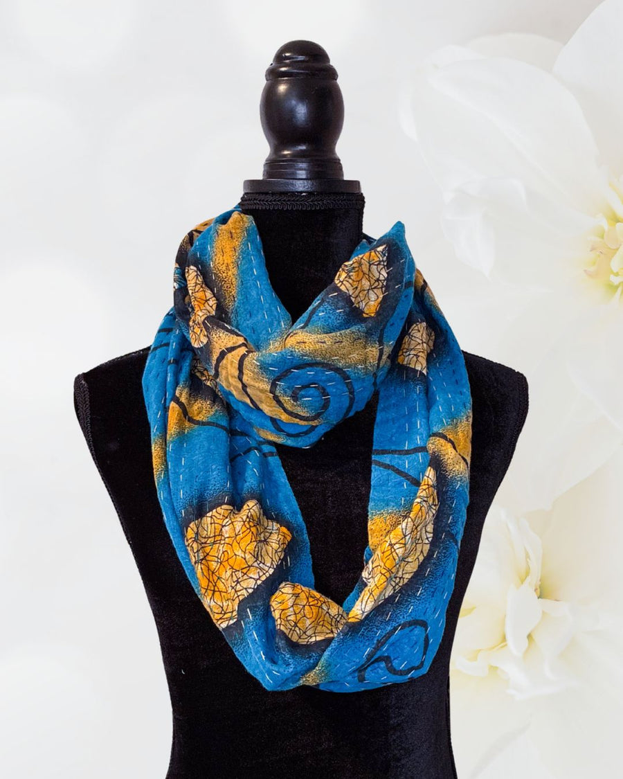 Kantha Infinity Scarf