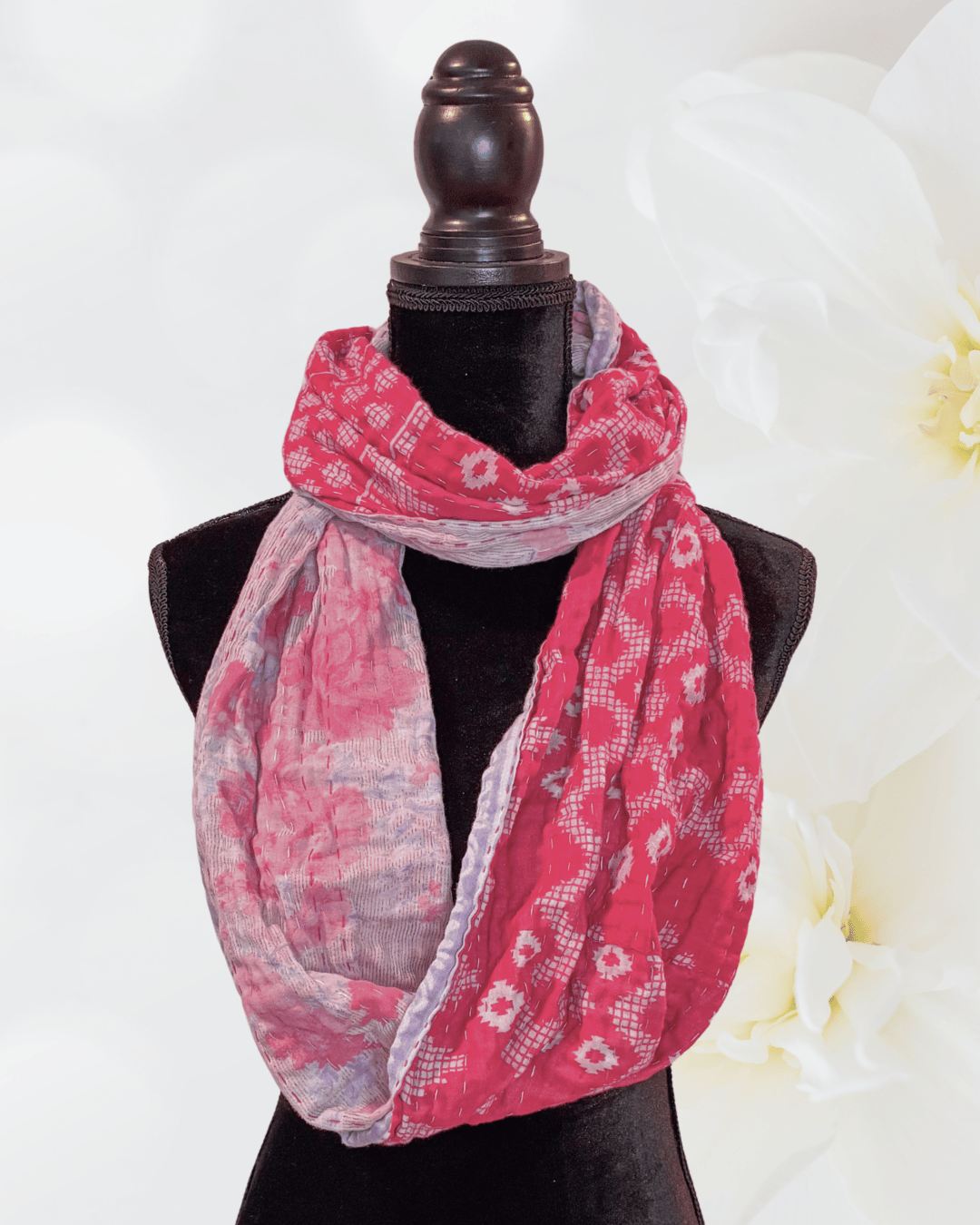 Kantha Infinity Scarf