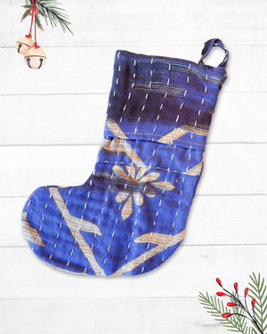 Mini Kantha Stocking