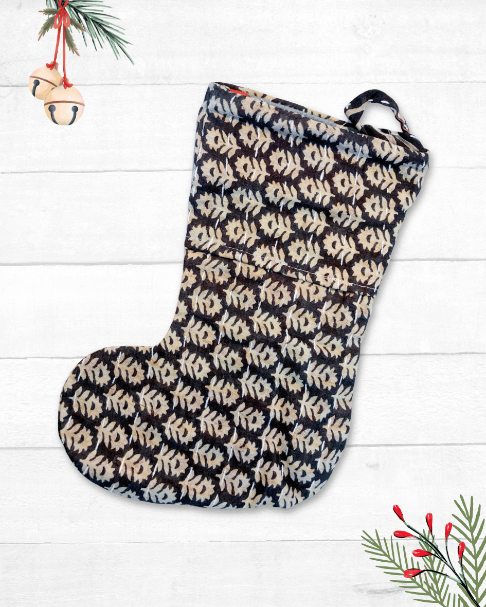Mini Kantha Stocking