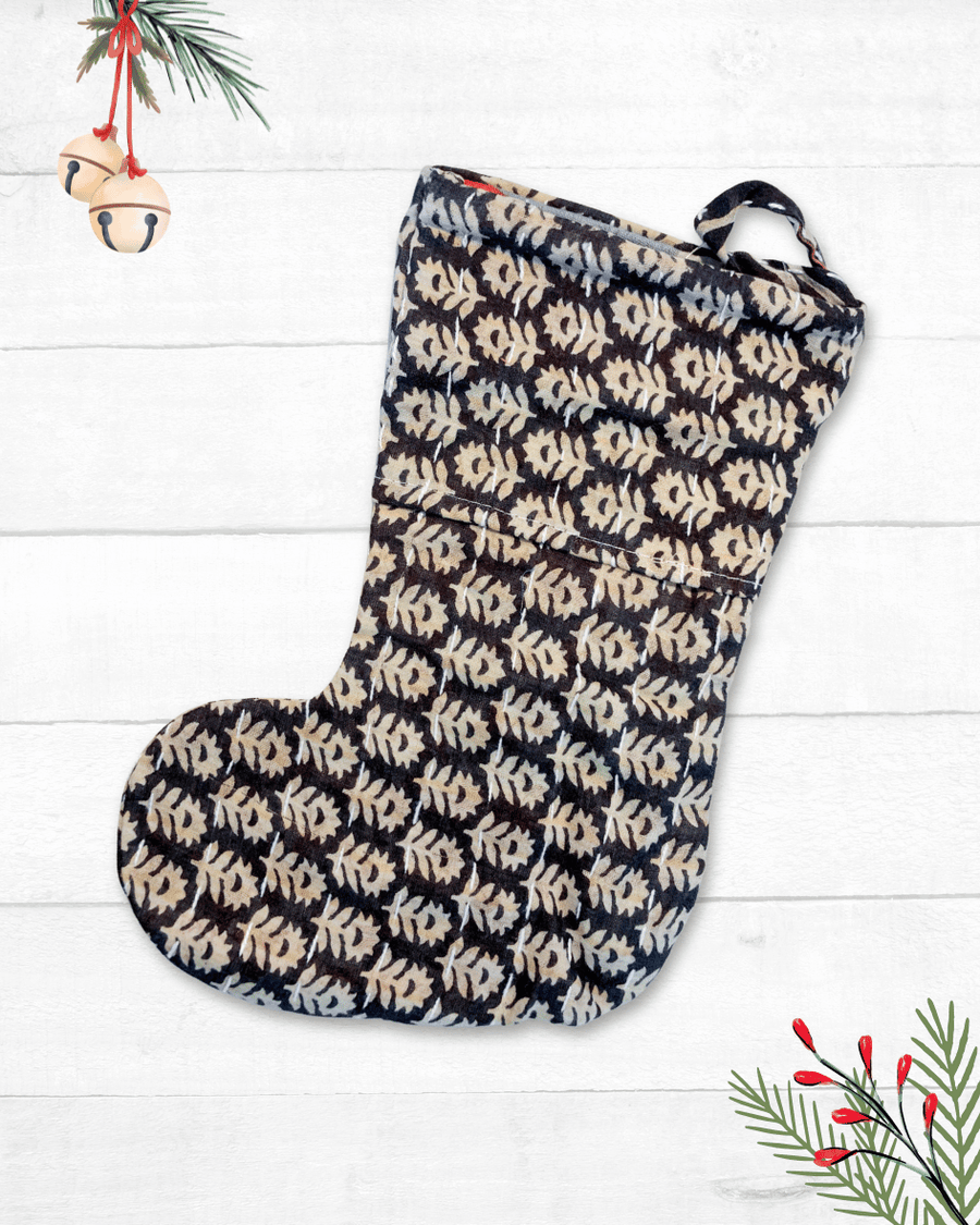 Mini Kantha Stocking