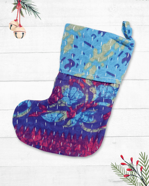 Mini Kantha Stocking