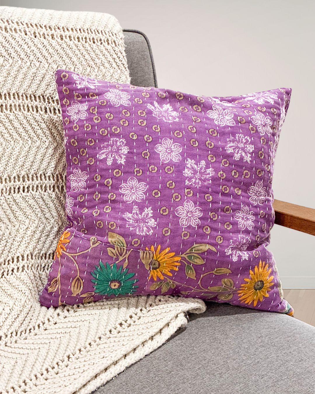 Kantha Pillow Cover