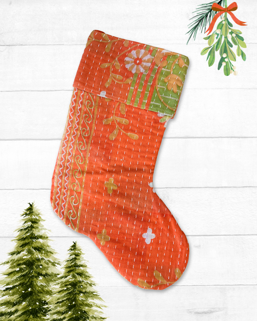 Kantha Stocking