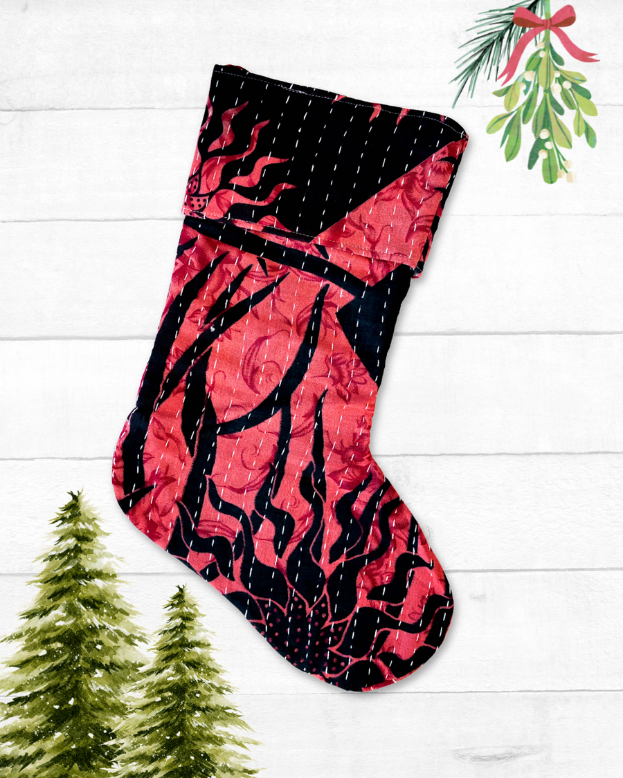 Kantha Stocking