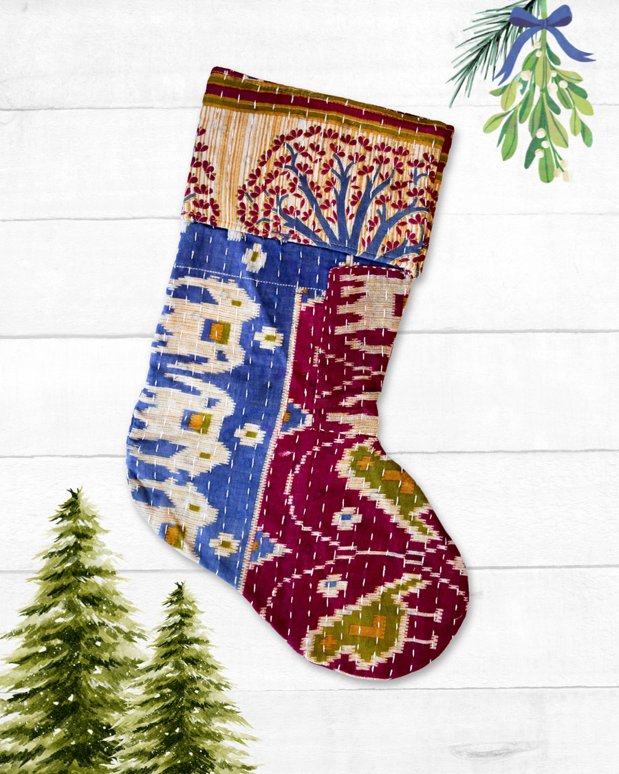 Kantha Stocking