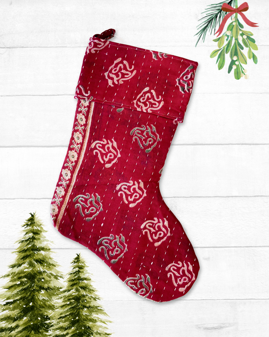 Kantha Stocking