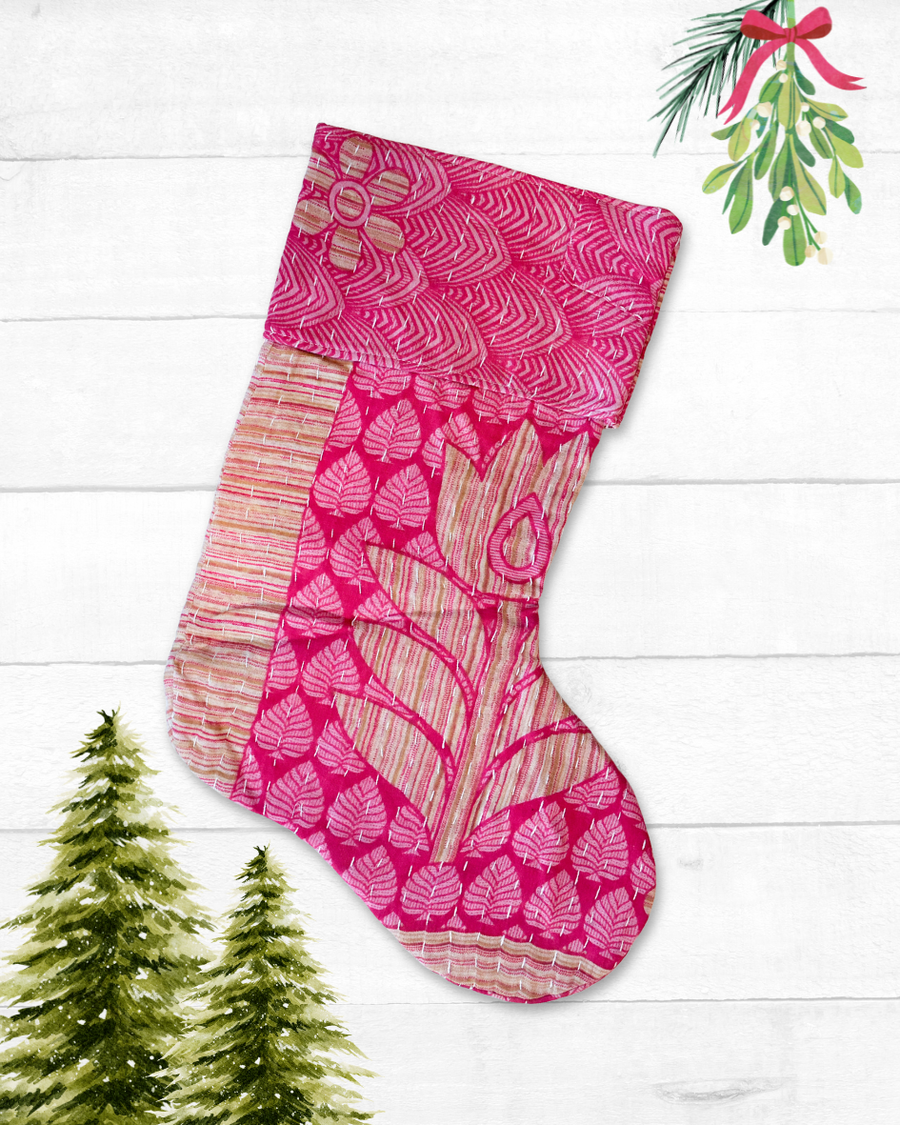 Kantha Stocking