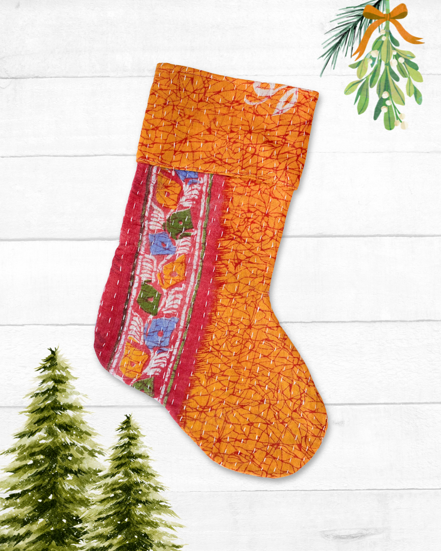 Kantha Stocking