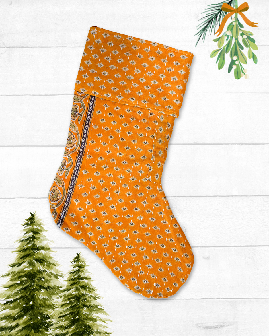 Kantha Stocking