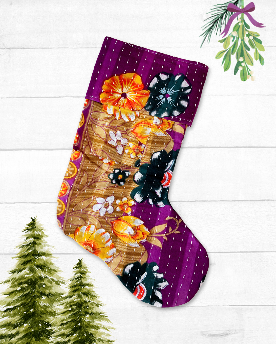 Kantha Stocking
