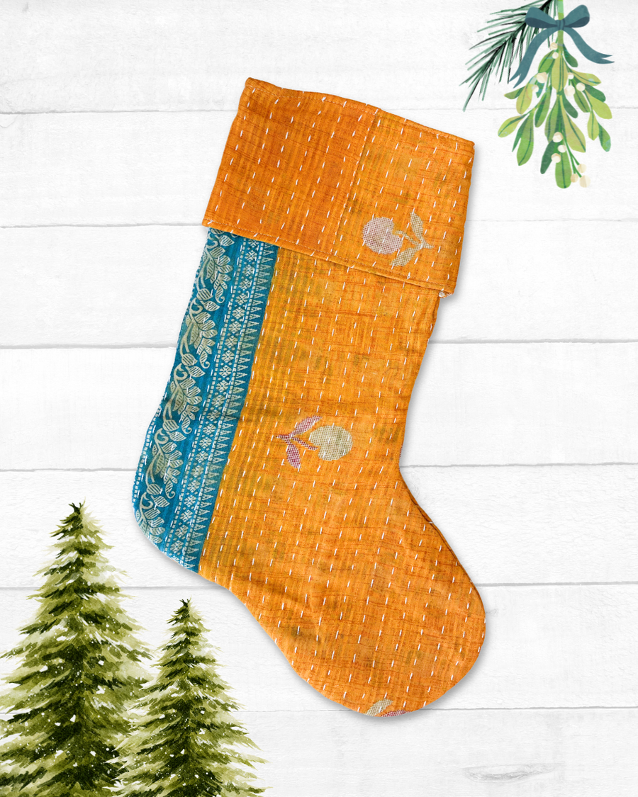 Kantha Stocking