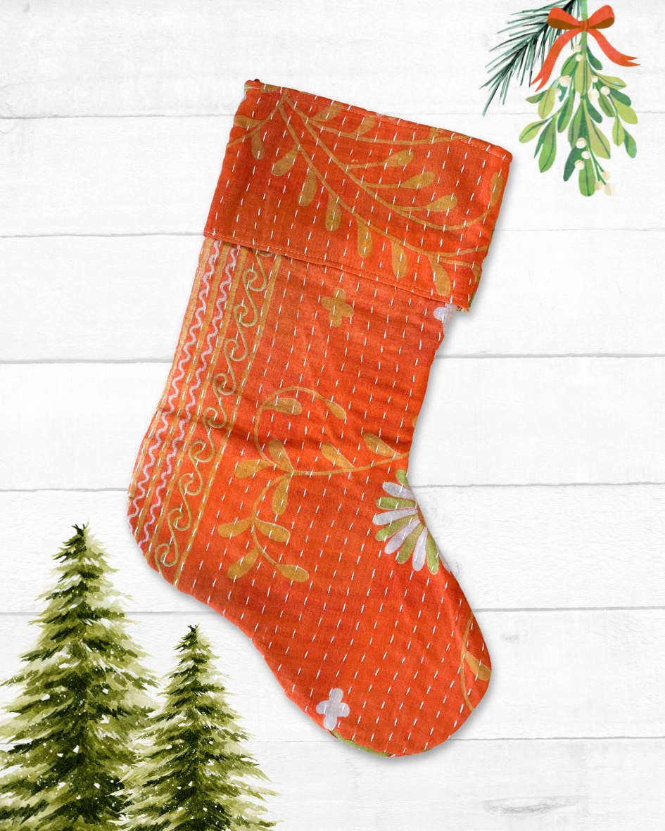 Kantha Stocking
