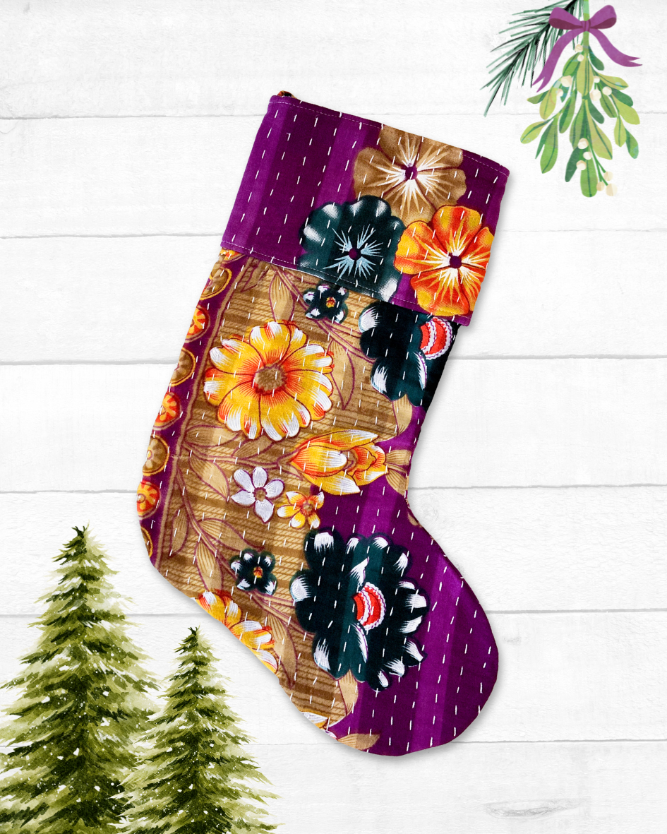 Kantha Stocking