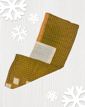 Kantha Kitchen Towel | Christmas