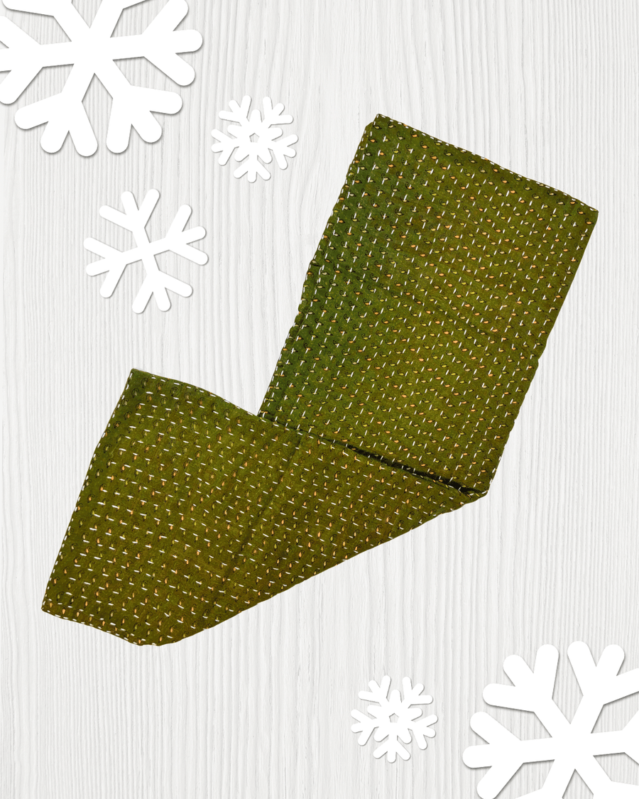 Kantha Kitchen Towel | Christmas