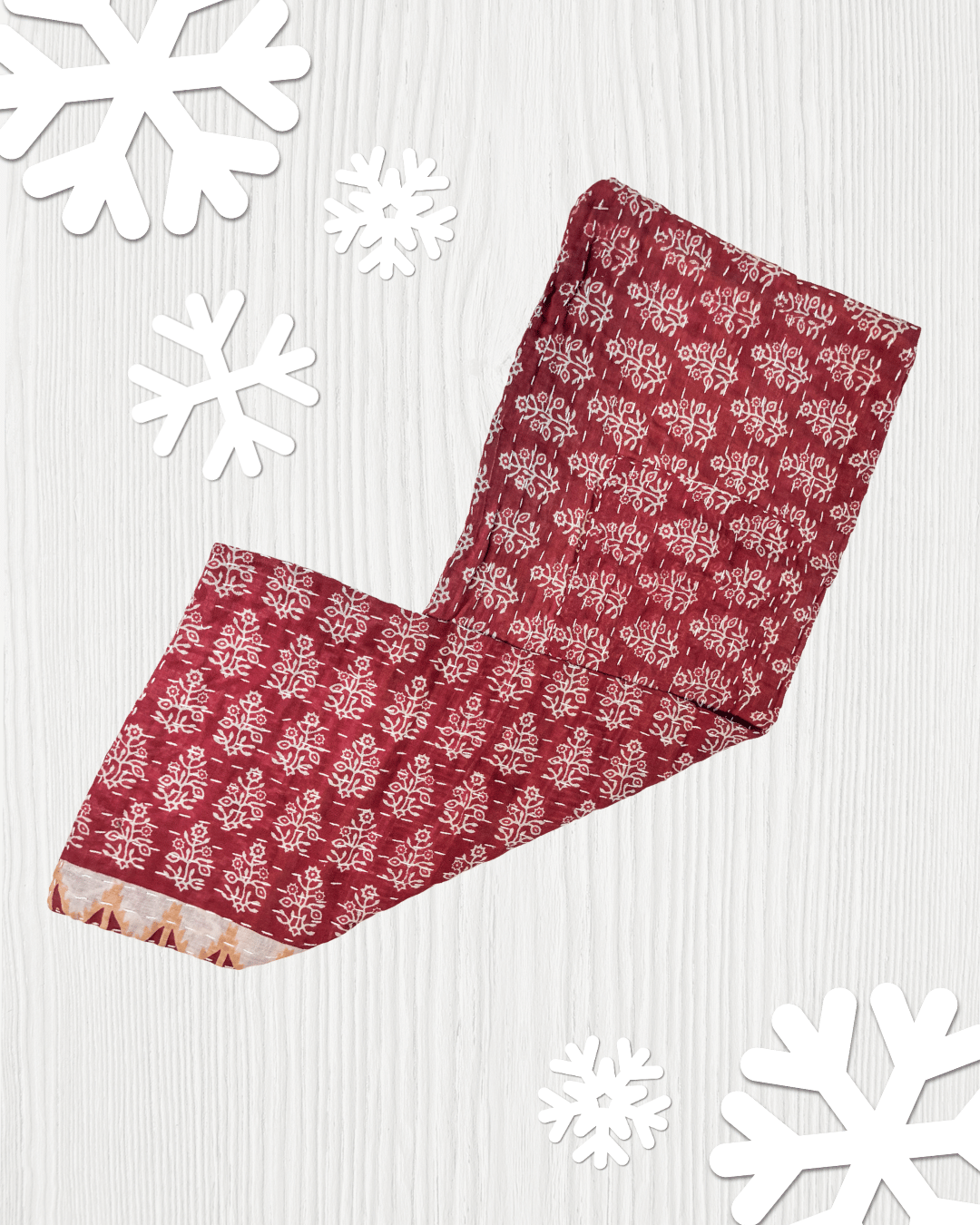 Kantha Kitchen Towel | Christmas