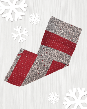 Kantha Kitchen Towel | Christmas
