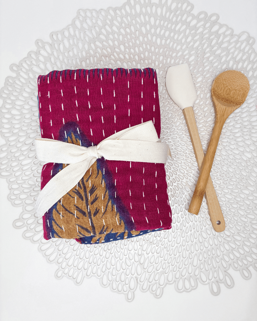 Kantha Kitchen Towel Gift Set (3)