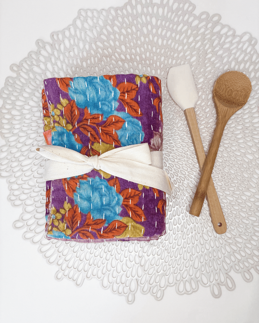 Kantha Kitchen Towel Gift Set (3)