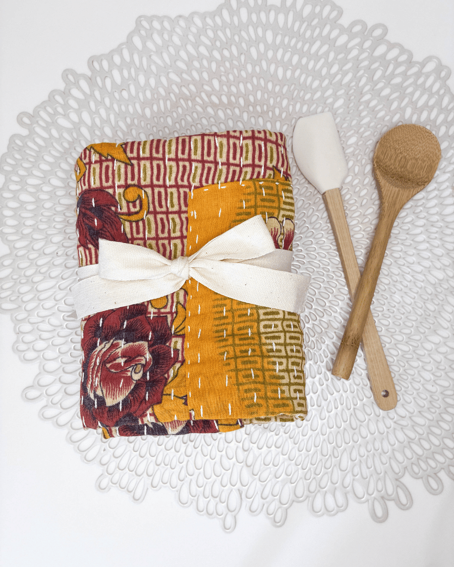 Kantha Kitchen Towel Gift Set (3)