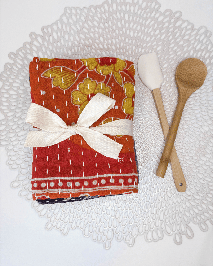 Kantha Kitchen Towel Gift Set (3)