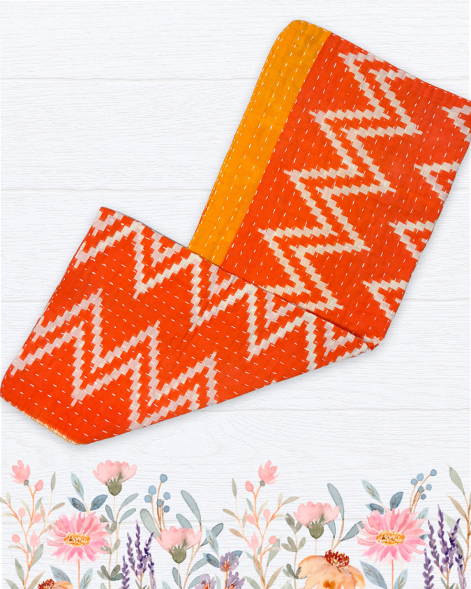 Kantha Kitchen Towel | Spring