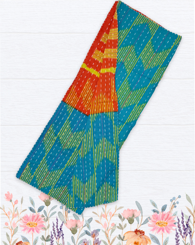 Kantha Kitchen Towel | Spring