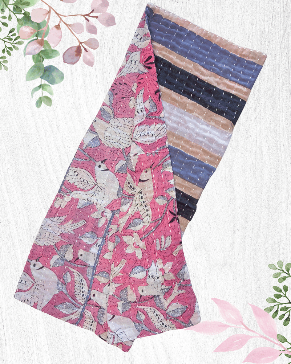 Kantha Kitchen Towel | Valentine's Day