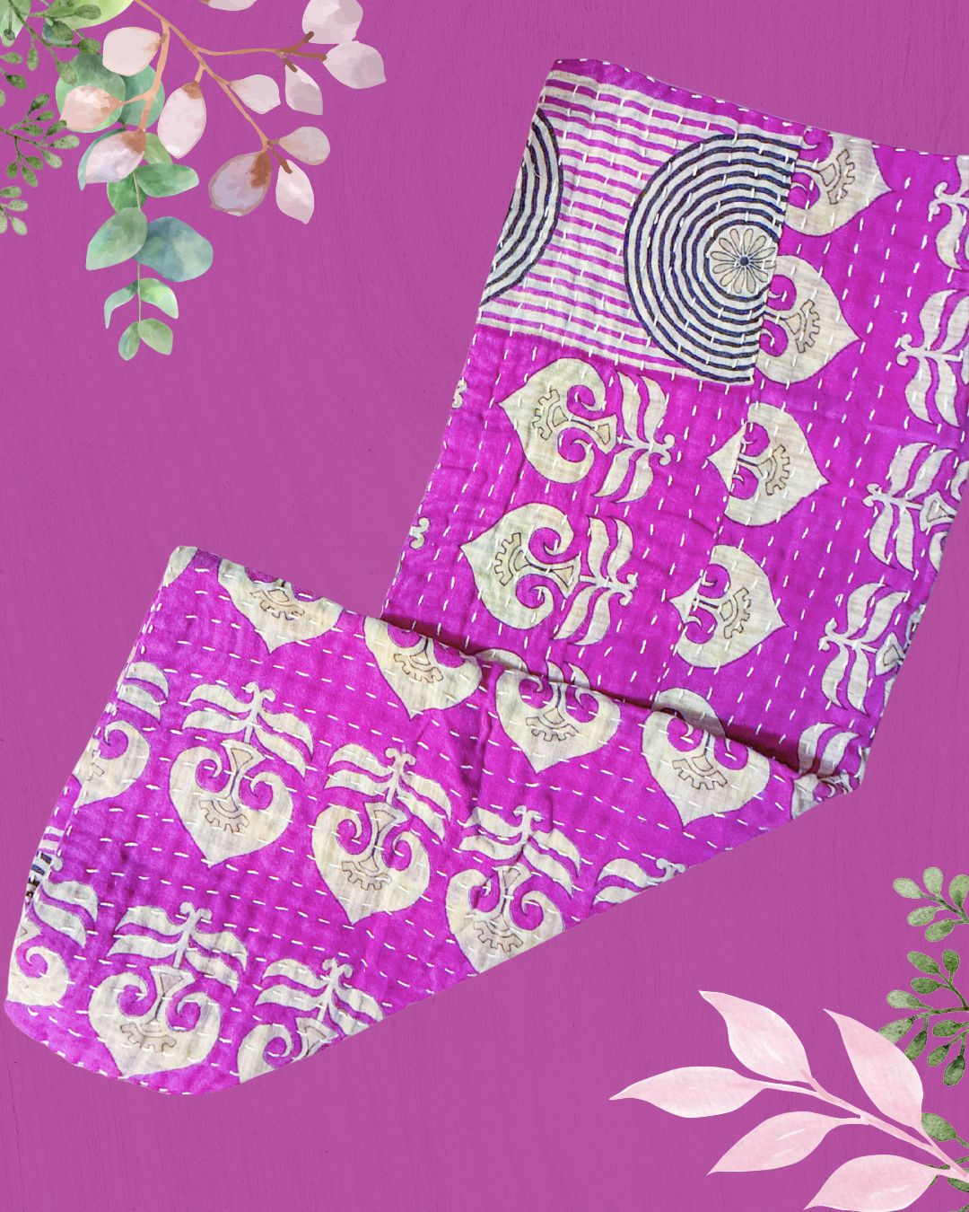 Kantha Kitchen Towel | Valentine's Day