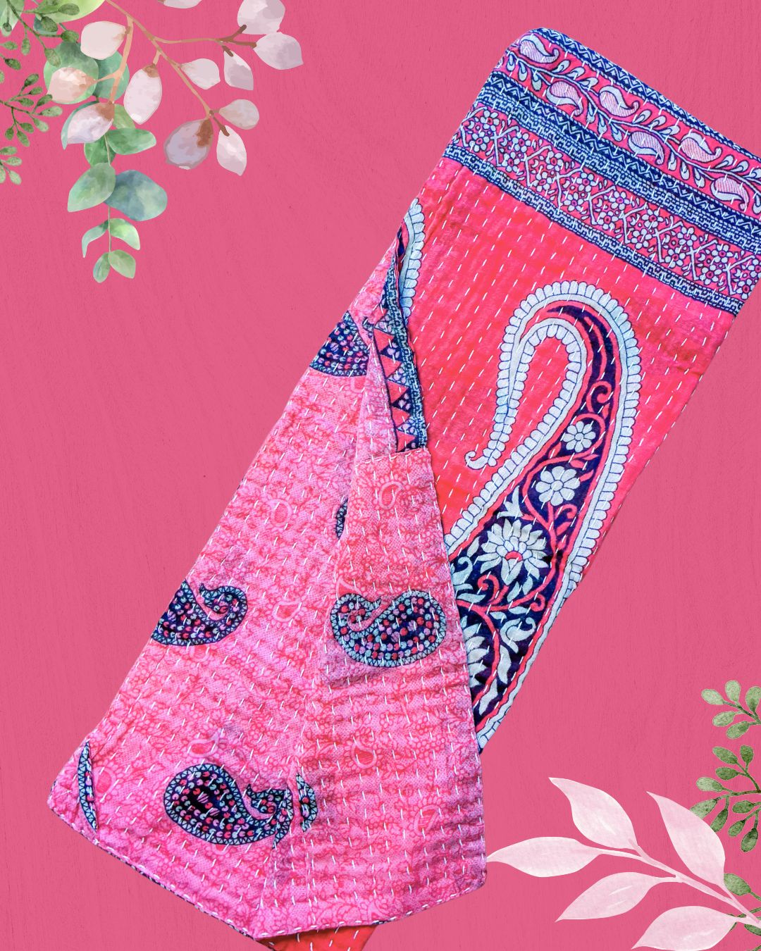 Kantha Kitchen Towel | Valentine's Day