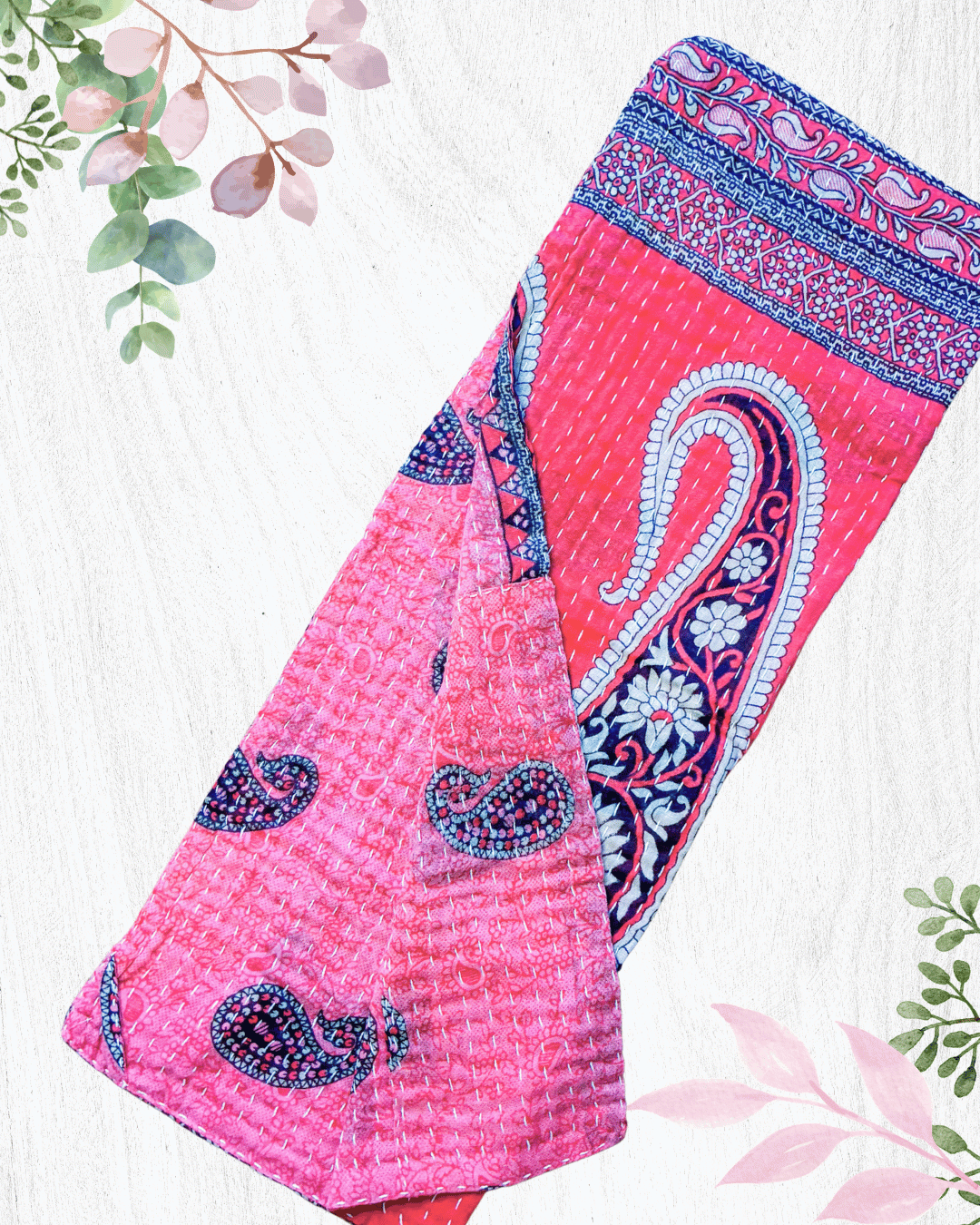 Kantha Kitchen Towel | Valentine's Day
